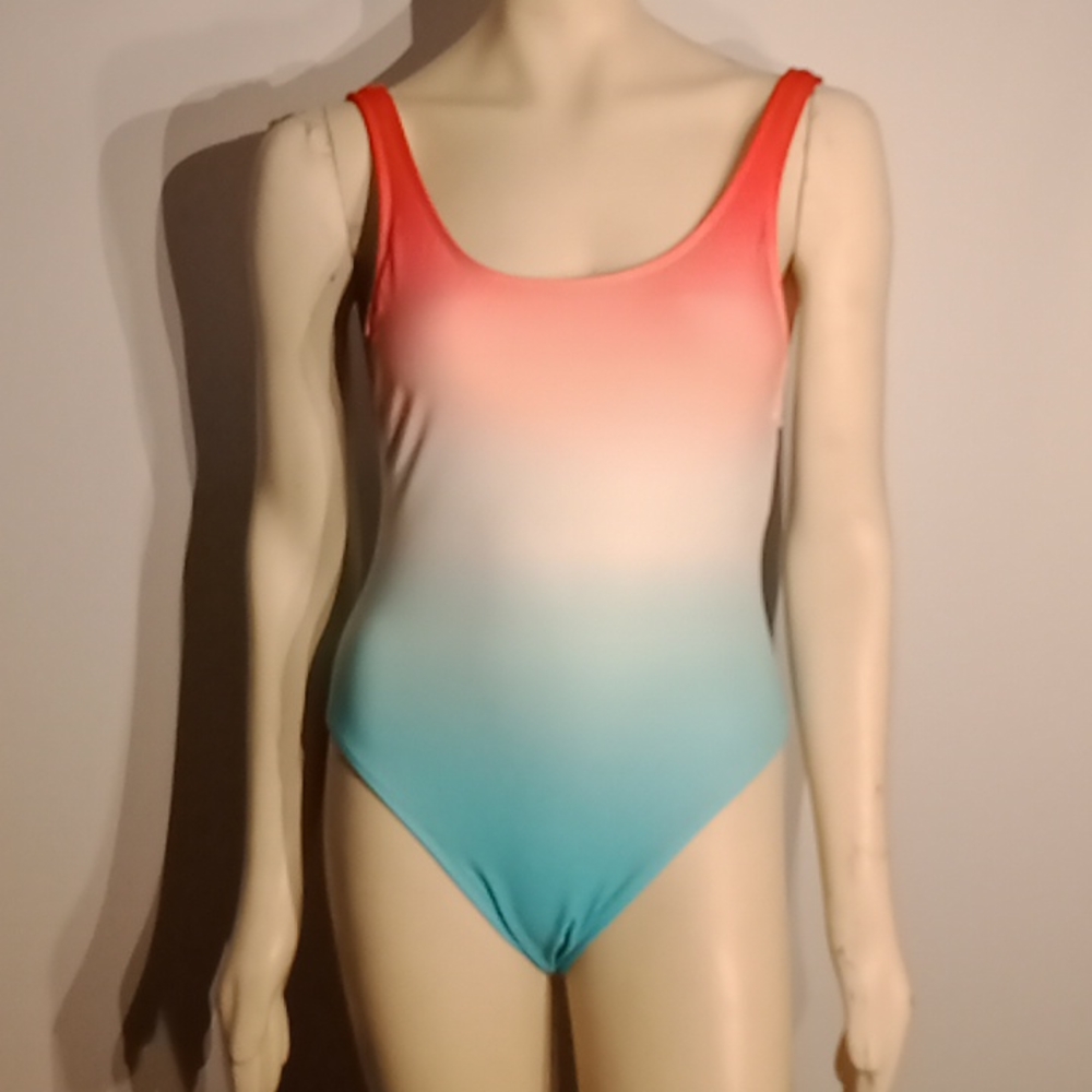 NWOT "xhileration" tri-color 1pc. Bathingsuit